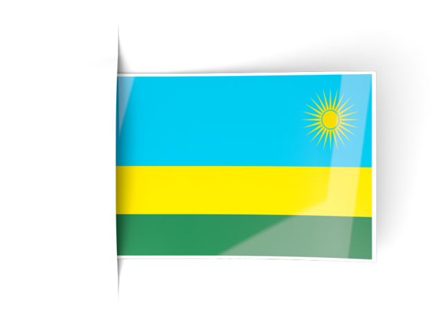 Flag labels. Download flag icon of Rwanda at PNG format