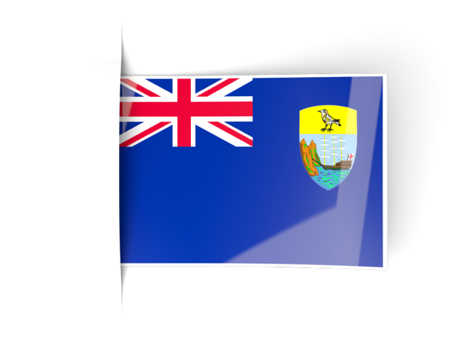 Флаги ярлыки. Скачать флаг. Острова Святой Елены, Вознесения и Тристан-да-Кунья
