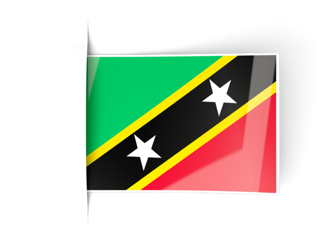 Flag labels. Download flag icon of Saint Kitts and Nevis at PNG format