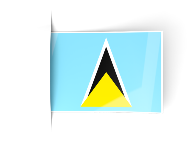 Flag labels. Download flag icon of Saint Lucia at PNG format