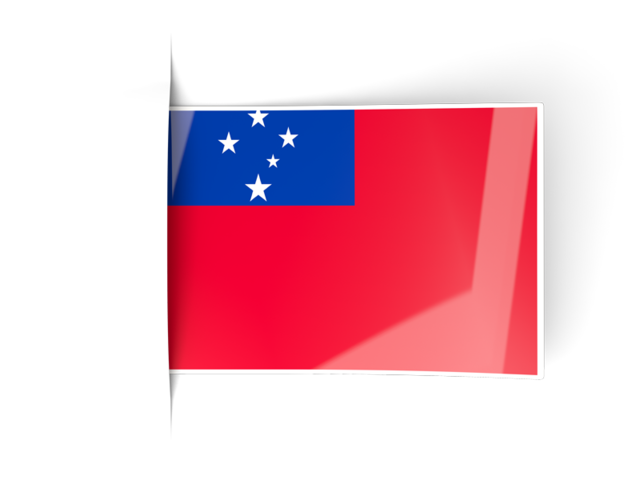 Flag labels. Download flag icon of Samoa at PNG format