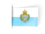 San Marino. Flag labels. Download icon.