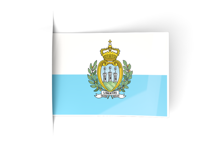 Flag labels. Download flag icon of San Marino at PNG format
