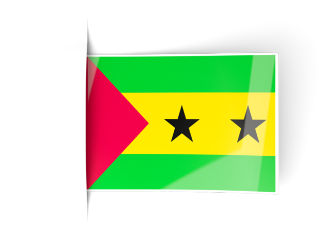 Flag labels. Download flag icon of Sao Tome and Principe at PNG format