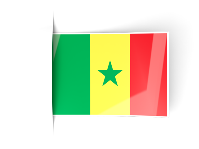 Flag labels. Download flag icon of Senegal at PNG format