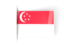 Singapore. Flag labels. Download icon.