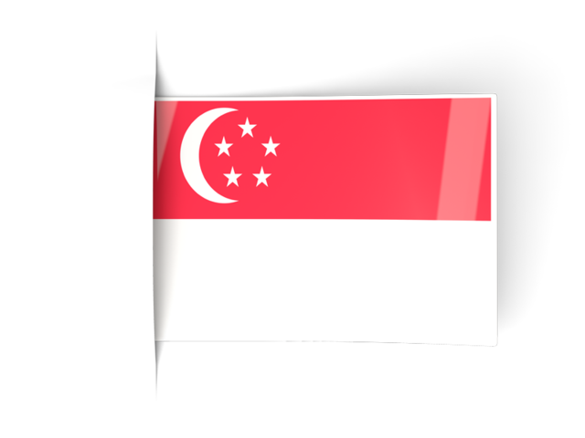 Flag labels. Download flag icon of Singapore at PNG format