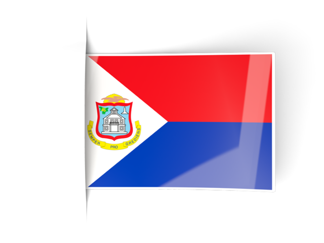 Flag labels. Download flag icon of Sint Maarten at PNG format