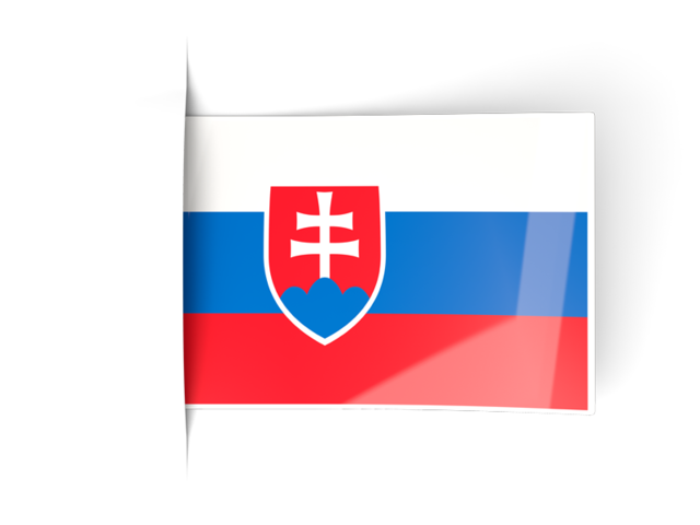 Flag labels. Download flag icon of Slovakia at PNG format