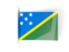 Solomon Islands. Flag labels. Download icon.