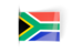 South Africa. Flag labels. Download icon.