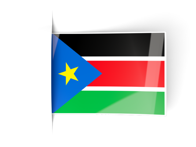 Флаги ярлыки. Скачать флаг. Южный Судан