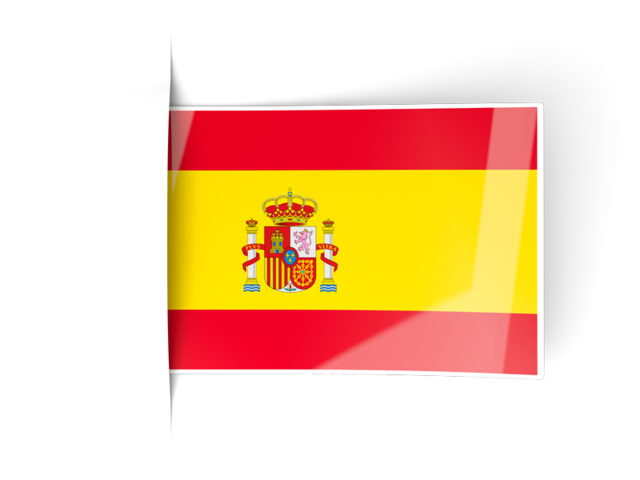 Flag labels. Download flag icon of Spain at PNG format