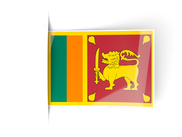 Flag labels. Download flag icon of Sri Lanka at PNG format