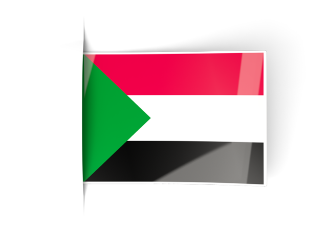 Flag labels. Download flag icon of Sudan at PNG format