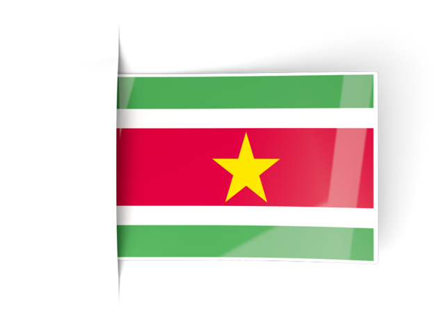 Flag labels. Download flag icon of Suriname at PNG format