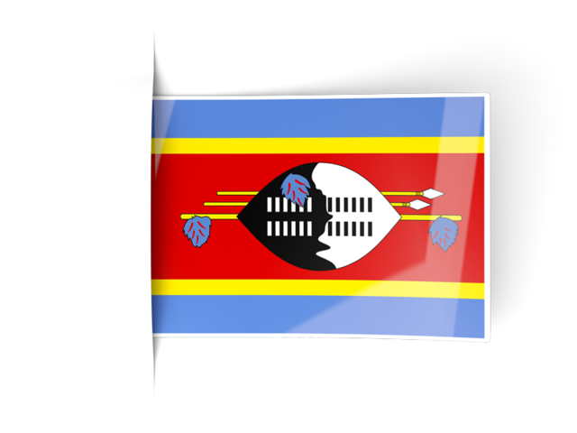 Flag labels. Download flag icon of Swaziland at PNG format