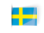 Sweden. Flag labels. Download icon.