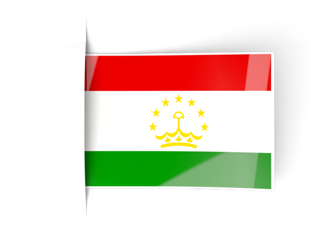 Flag labels. Download flag icon of Tajikistan at PNG format