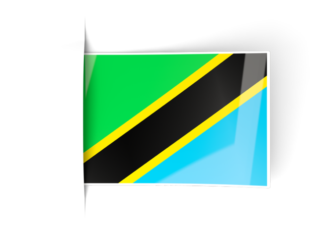 Flag labels. Download flag icon of Tanzania at PNG format