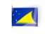 Tokelau. Flag labels. Download icon.