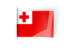 Tonga. Flag labels. Download icon.