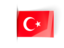 Turkey. Flag labels. Download icon.