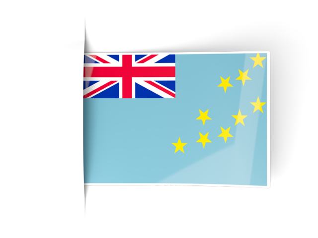 Flag labels. Download flag icon of Tuvalu at PNG format