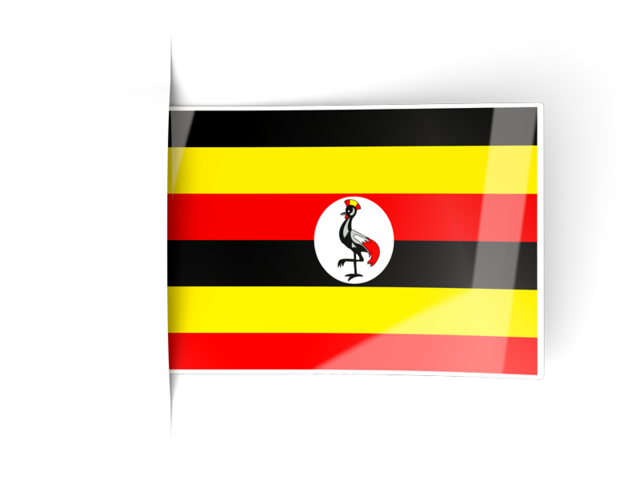 Flag labels. Download flag icon of Uganda at PNG format