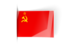 Soviet Union. Flag labels. Download icon.