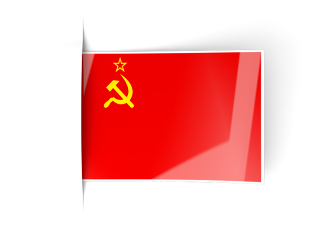 Flag labels. Download flag icon of Soviet Union at PNG format