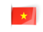 Vietnam. Flag labels. Download icon.