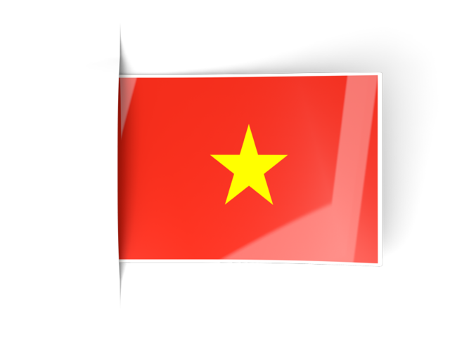 Flag labels. Download flag icon of Vietnam at PNG format