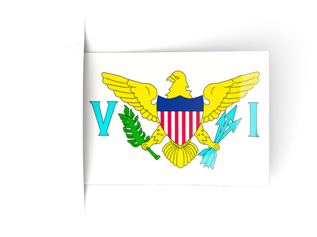 Flag labels. Download flag icon of Virgin Islands of the United States at PNG format