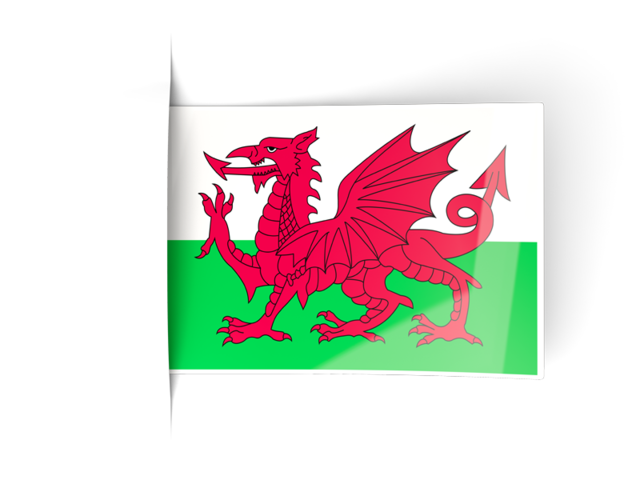 Flag labels. Download flag icon of Wales at PNG format