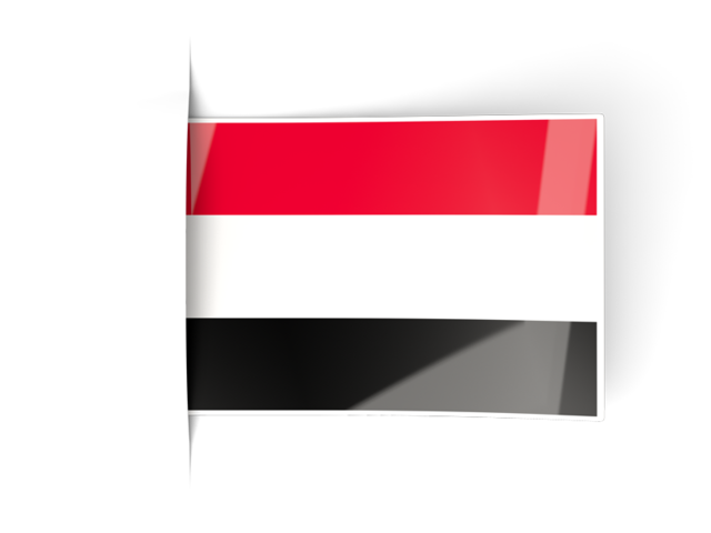 Flag labels. Download flag icon of Yemen at PNG format