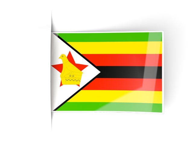 Flag labels. Download flag icon of Zimbabwe at PNG format