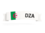 Algeria. Flag on banner. Download icon.