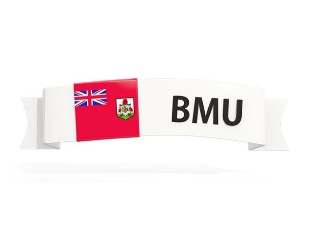 Flag on banner. Download flag icon of Bermuda at PNG format