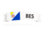 Bonaire. Flag on banner. Download icon.