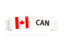Canada. Flag on banner. Download icon.