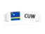 Curacao. Flag on banner. Download icon.