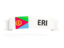 Eritrea. Flag on banner. Download icon.