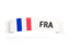 France. Flag on banner. Download icon.