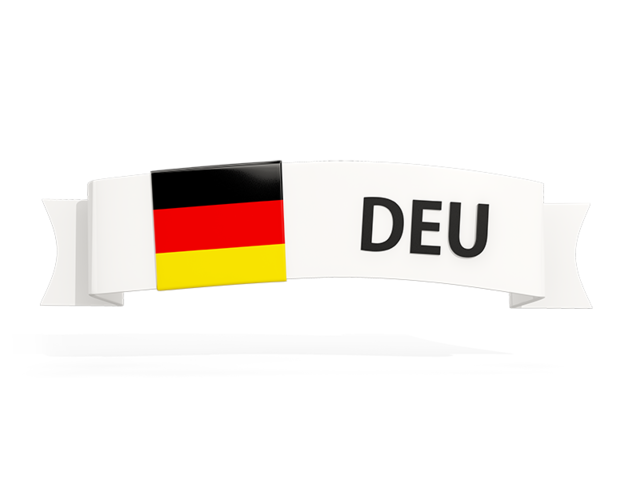 Flag on banner. Download flag icon of Germany at PNG format