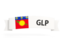 Guadeloupe. Flag on banner. Download icon.