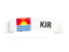 Kiribati. Flag on banner. Download icon.
