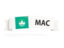 Macao. Flag on banner. Download icon.