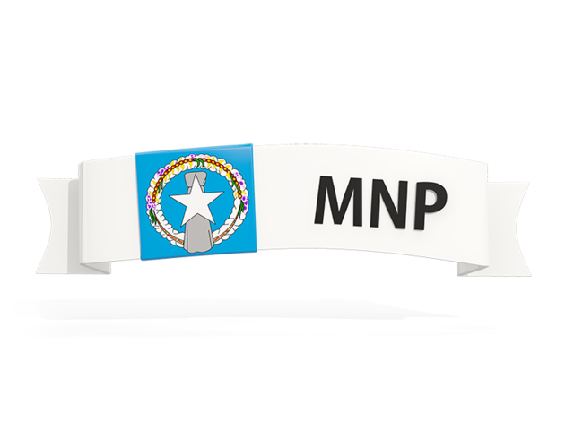 Flag on banner. Download flag icon of Northern Mariana Islands at PNG format