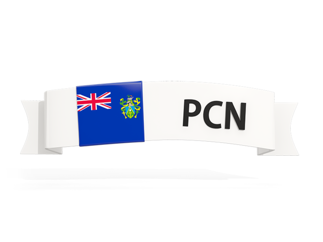 Flag on banner. Download flag icon of Pitcairn Islands at PNG format